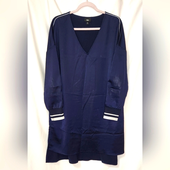 Massimo Sporty Satin Shift Dress size L - Picture 1 of 2